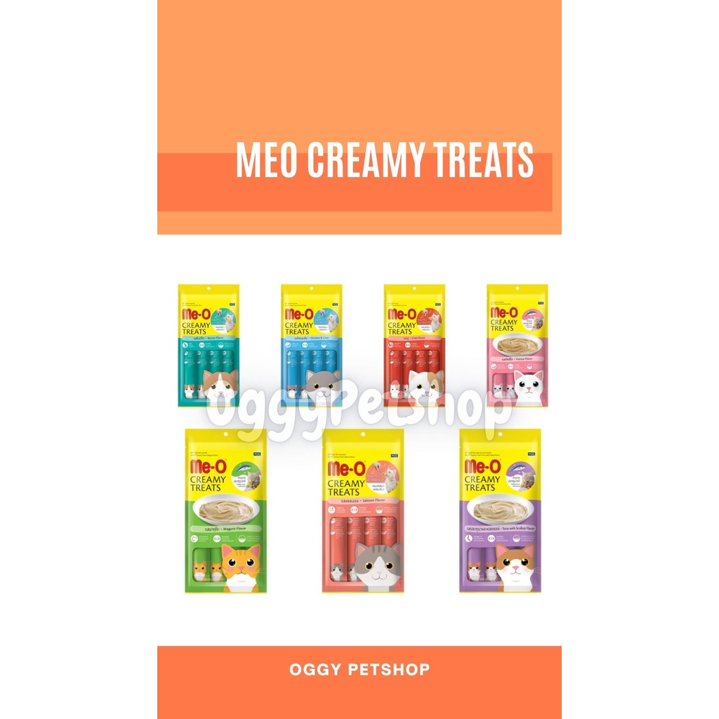 MEO Creamy Treats 15gr [ isi 4 pcs ] Makanan Snack Kucing