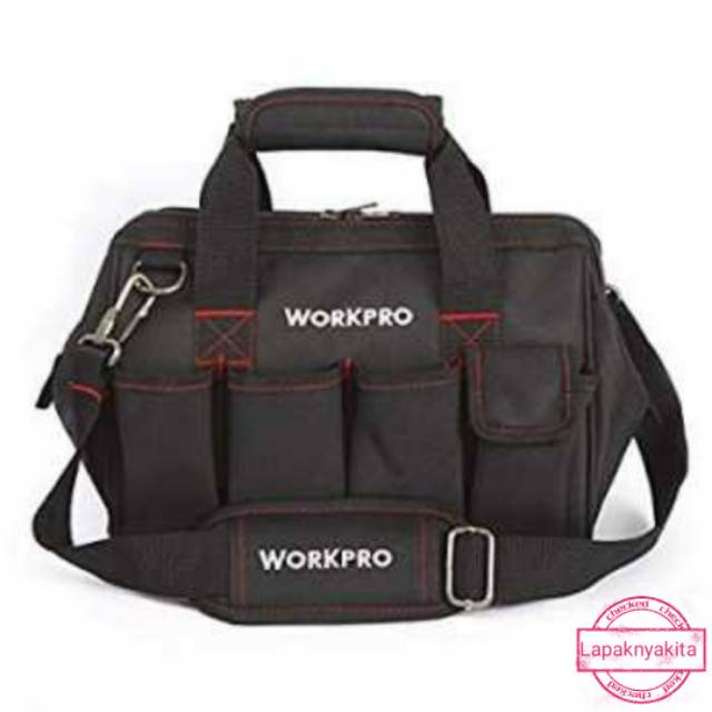 [ COD ] WORKPRO Tas Selempang Jinjing Perkakas Hardware 12 Inch 18 inch Tas Bag Pekakas Peralatan W0