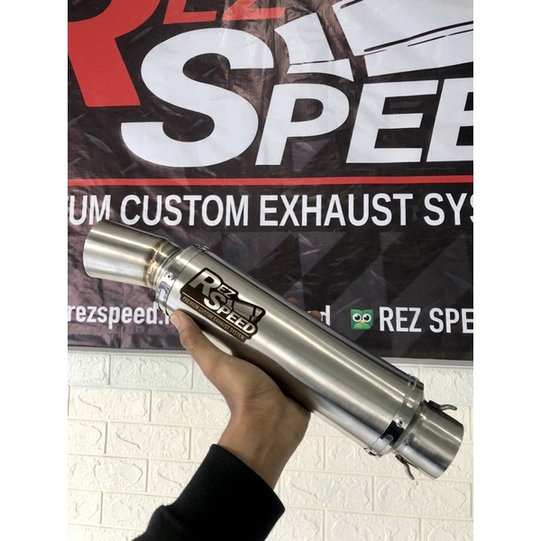 Knalpot Rez Speed Silencer Polos Silencer Only Nmax Aerox Mio Vario Beat R15 CBR 150 CB150 dll-1