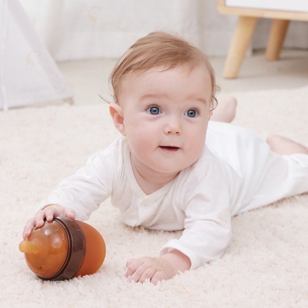 Ivorybaby PIKO BELLO botol susu wide neck anti kolik botol bayi dengan sedotan bahan silikon