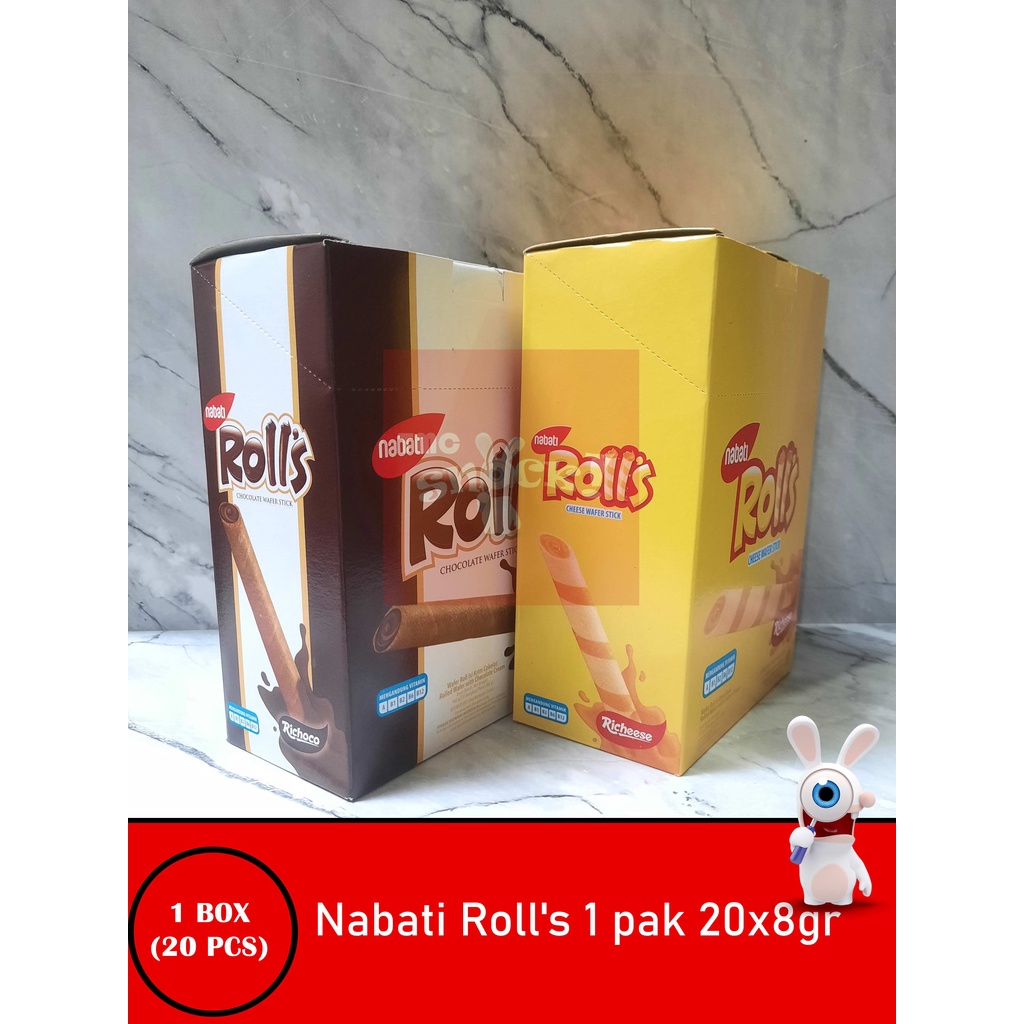 

Nabati Roll's 1 pak 20x8gr - Wafer roll nabati roll