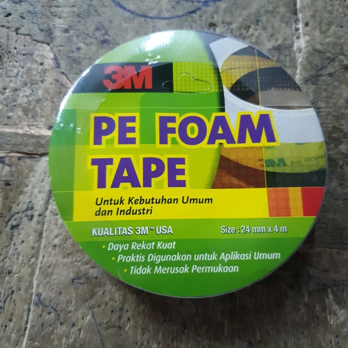 

Mudah Double Tape Busa 3M 3 M Pe Foam Tape 24Mm X 4M Hot Sale