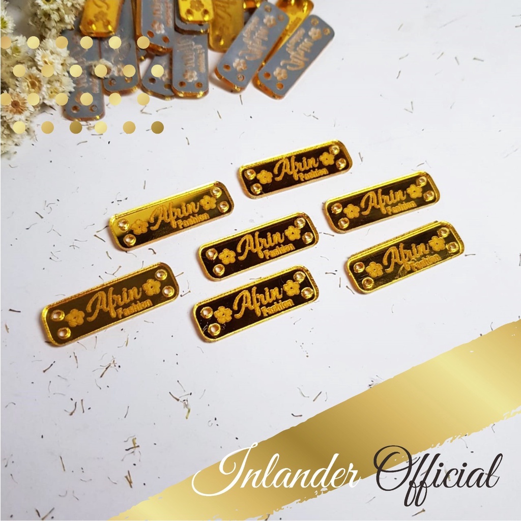 

label rebranding branding produk hijab pakaian baju kerudung akrilik custom free desain