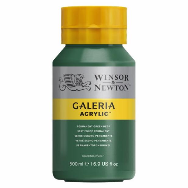 

Galeria Acrylic Colour 500 ml Permanent Green Deep Winsor & Newton