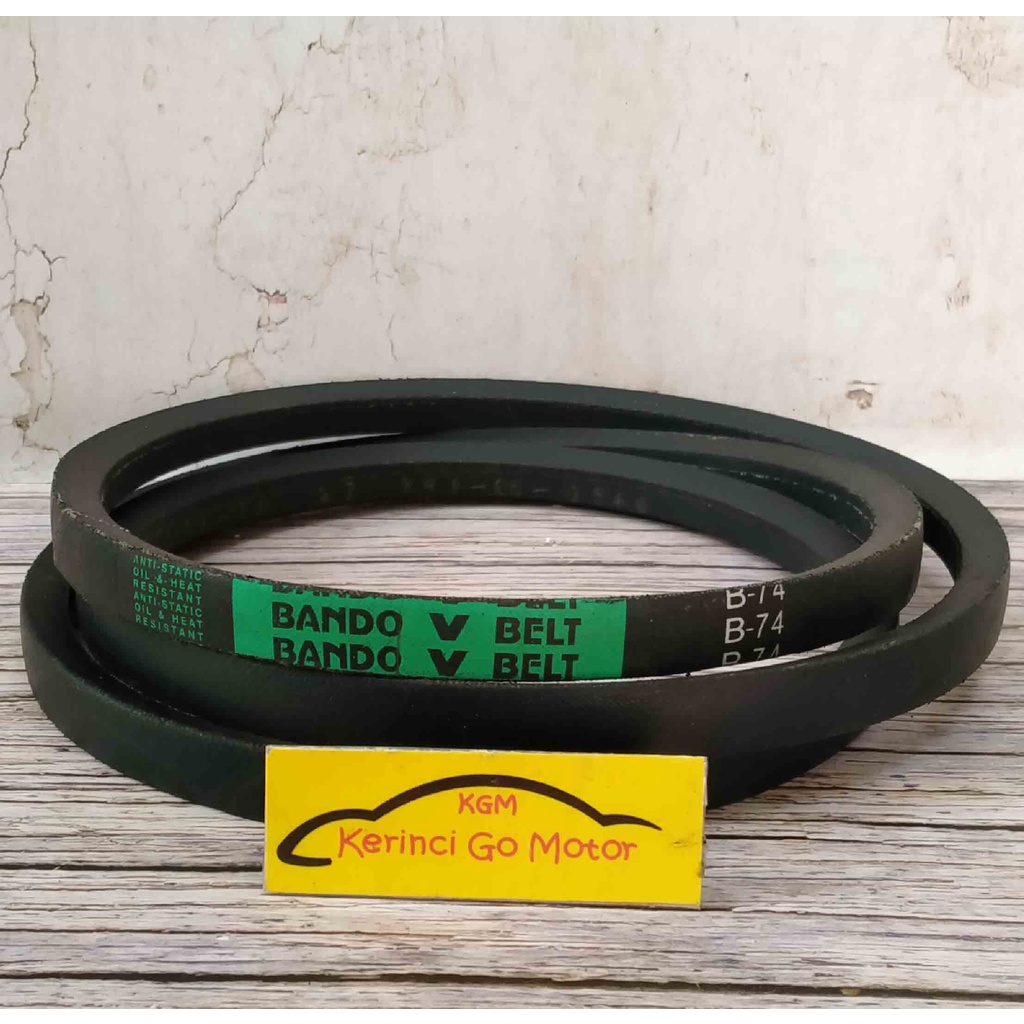 BANDO VAN BELT B-74 V BELT TALI KIPAS B74 FAN BELT VANBELT POLOS B-74