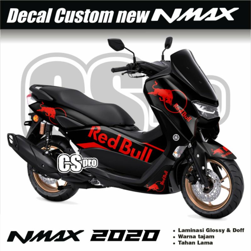 STICKER DECAL YAMAHA NMAX NEW/ STICKER FULL BODY NMAX 2020 RED GOLD