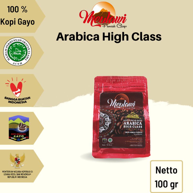 

Kopi Arabica Gayo Highclass 100gr