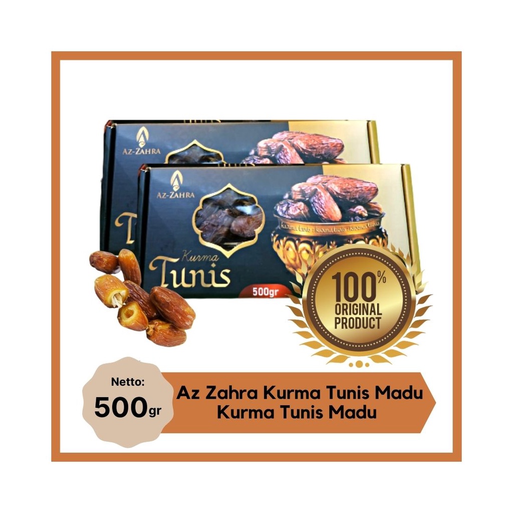

ORIGINAL KURMA TUNIS MADU AZ ZAHRA 500GR | Kurma Tunis Madu