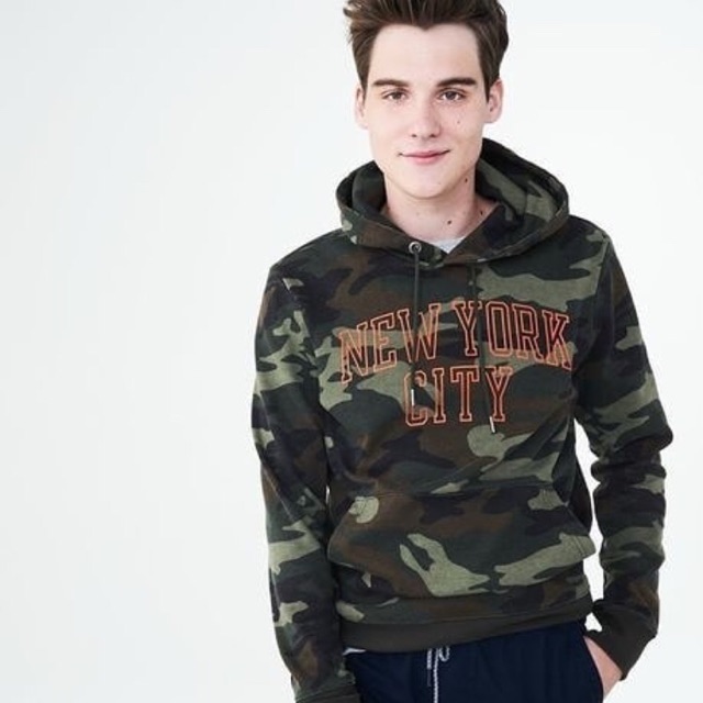 Aeropostale Green Camo New York Hoodie