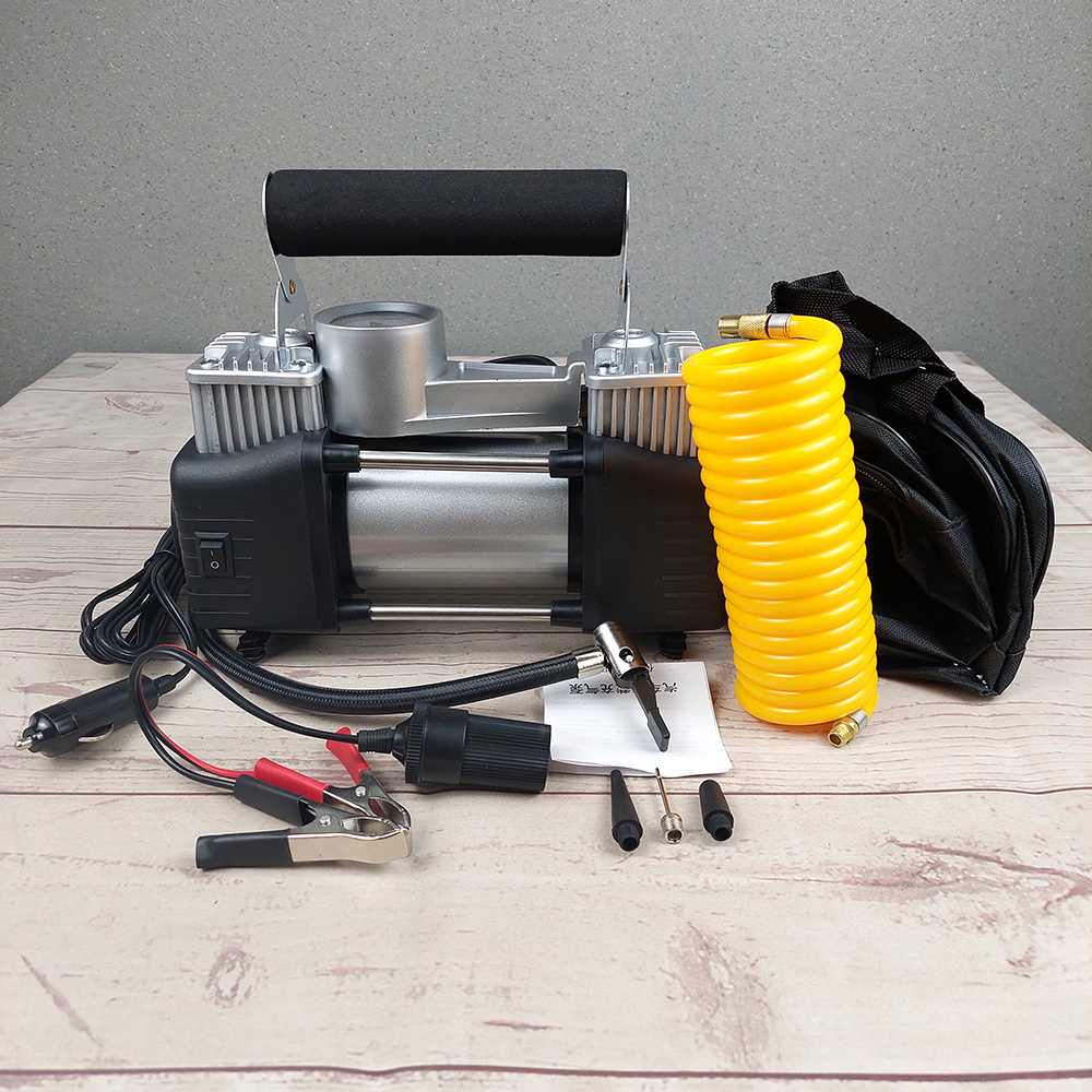 (100% BARANG ORI) OTOHEROES Pompa Ban Compressor Double Cylinder 12V 150 PSI - DC-A105