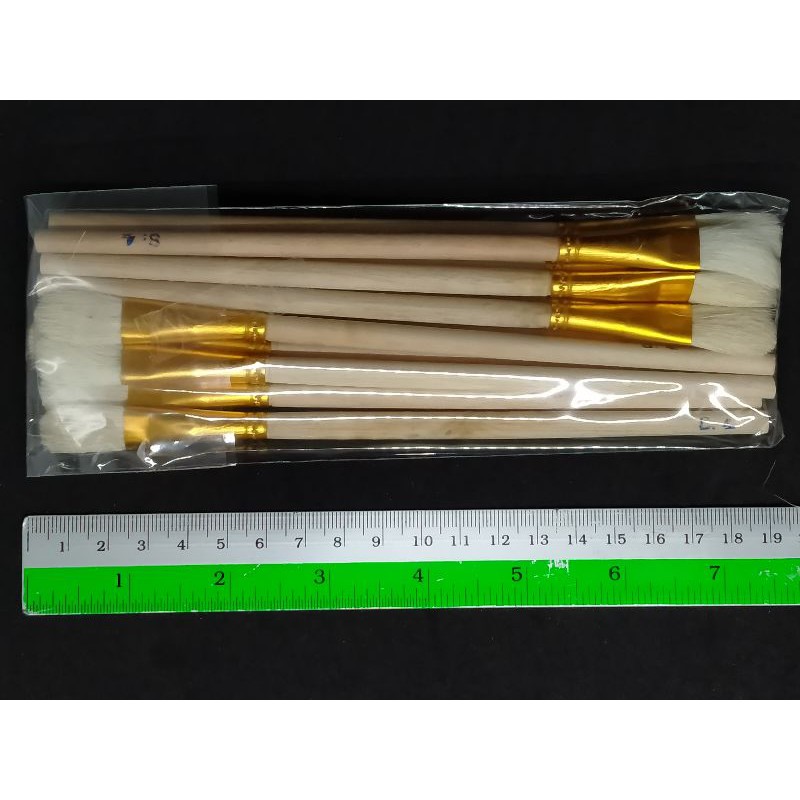 

Kuas kayu oles nastar uk sedang lebar 1cm (1 pak, isi 12 pcs)