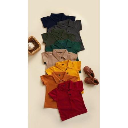 Fero Polo Shirt Kaos Polo Basic Bayi &amp;  Anak Laki Laki Perempuan