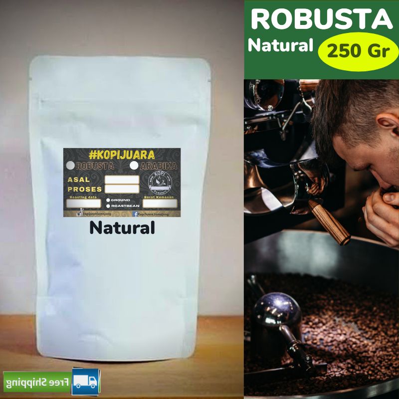 

Kopi Robusta 250Gr Bisa Pilih Biji / Bubuk Single Origin Produk Kopi juara Lumajang