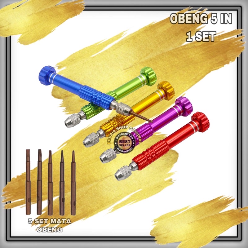 OBENG FULLSET 5 ITEM ORIGINAL BARU