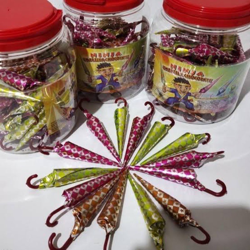 

coklat payung mini chocolate snack jadul
