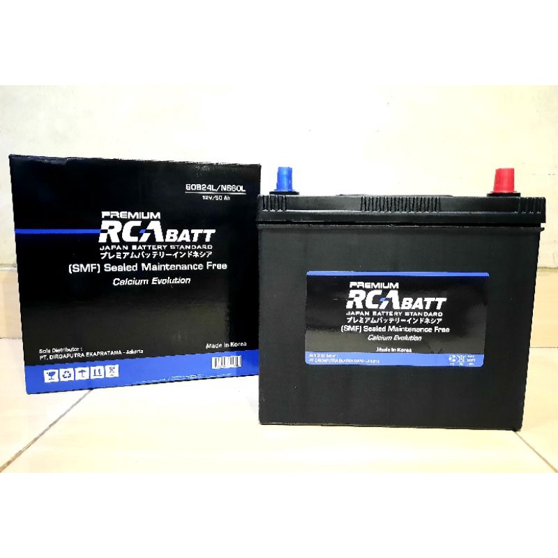 Aki Mobil Nissan Grand Livina, Nissan Evalia, Nissan Latio, Nissan Sunny Merk RCA BATT