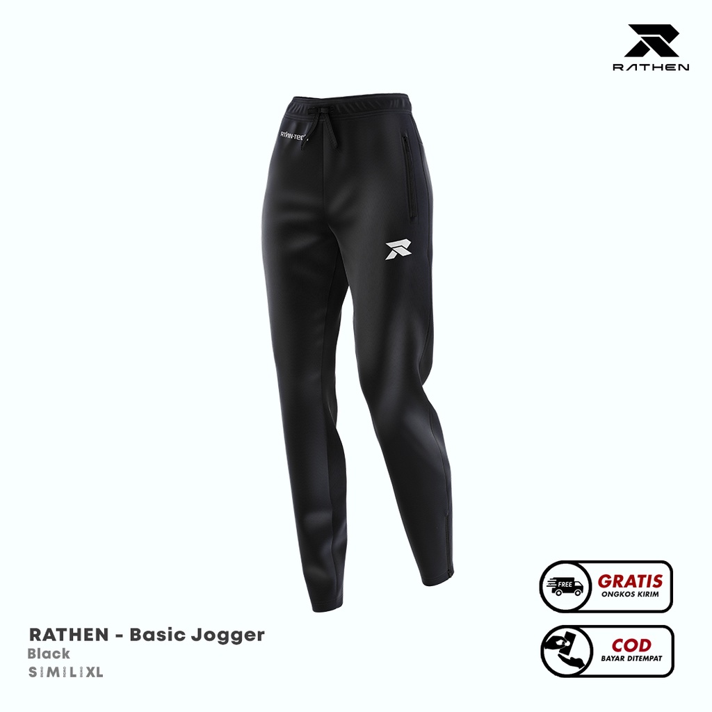 RATHEN - Celana Jogger Hitam