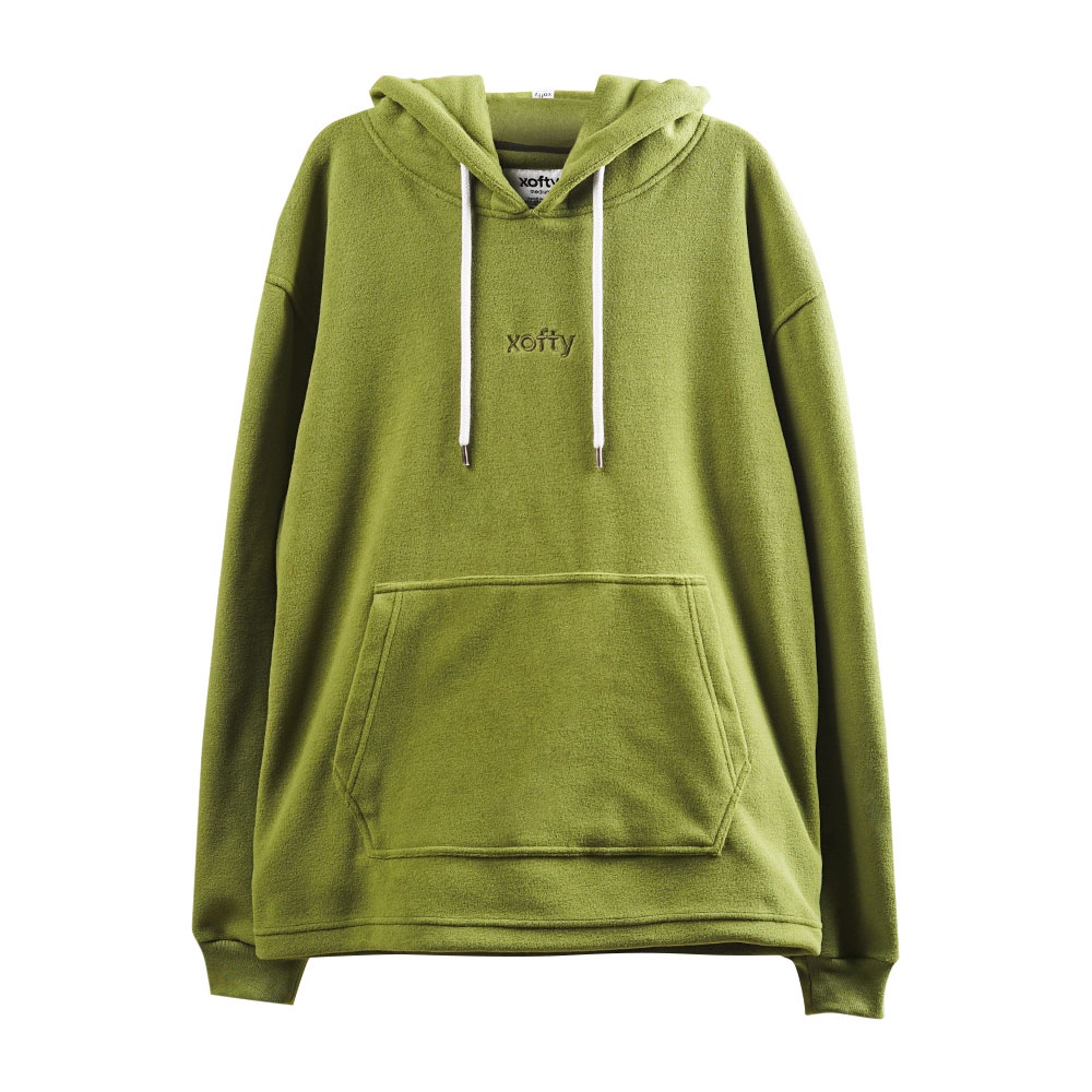 Xofty Valtari Polar Hoodie Sweater Hijau Army