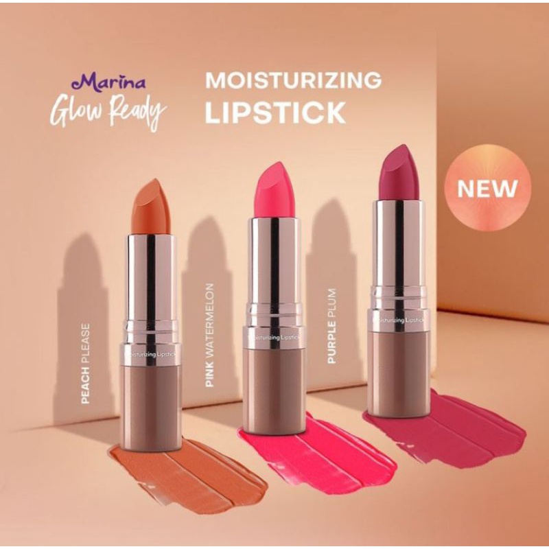 Marina Glow Ready Moisturizing Lipstick 4g