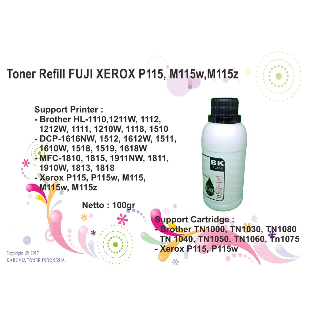 Toner Refill FUJI XEROX P115, M115w,M115z