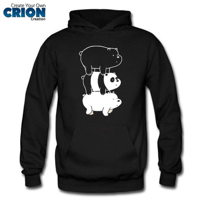 Jaket Sweater Hoodie - We Bare Bears- By Crion