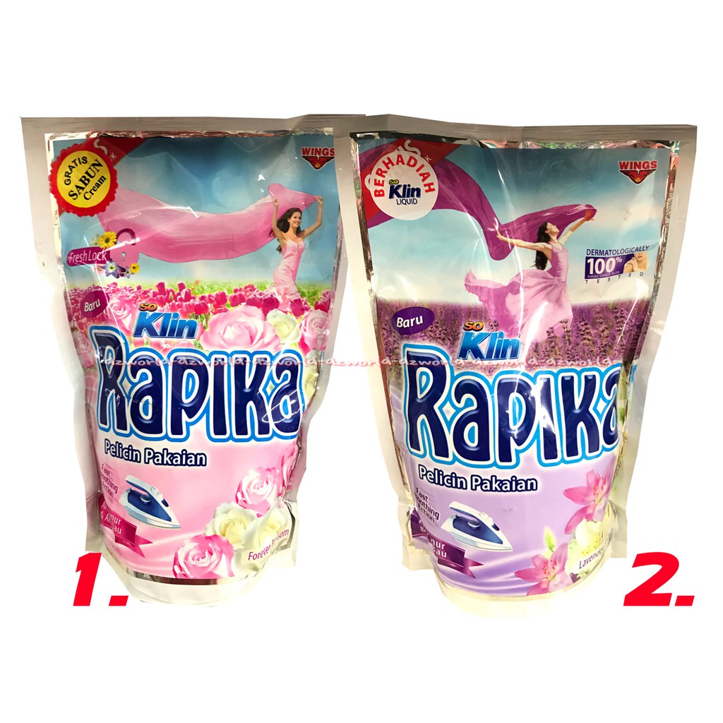 Rapika Soklin Pelicin Pakaian Menyetrika Jadi Lebih Mudah Refil  Isi Ulang All Variant 400ml