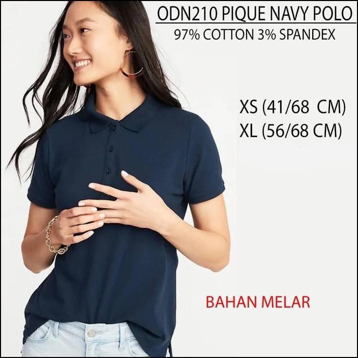 KAOS POLO WANITA OLD NAVY 210 PIQUE NAVY