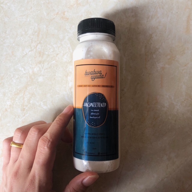 

UNSWEETENED ALMOND MILK BWABWA UYUDA! 250ML - SUSU ALMOND TANPA PEMANIS 100% ORGANIC - asi booster