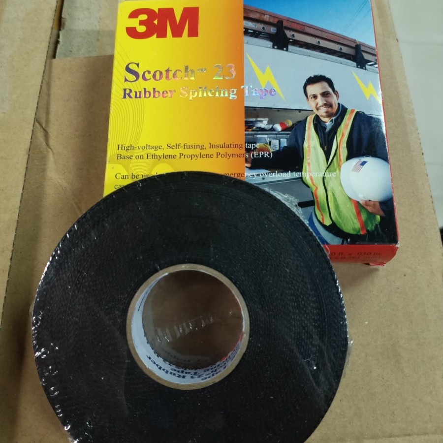 

ISOLASI 3M RUBBER TAPE SCOTCH 23 / SOLASI LISTRIK / SELOTIP / SELTIP