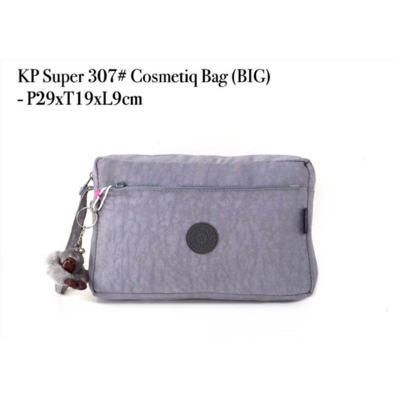 Pouch kosmetik kipling 307 Big /cosmetic bag super free gantungan