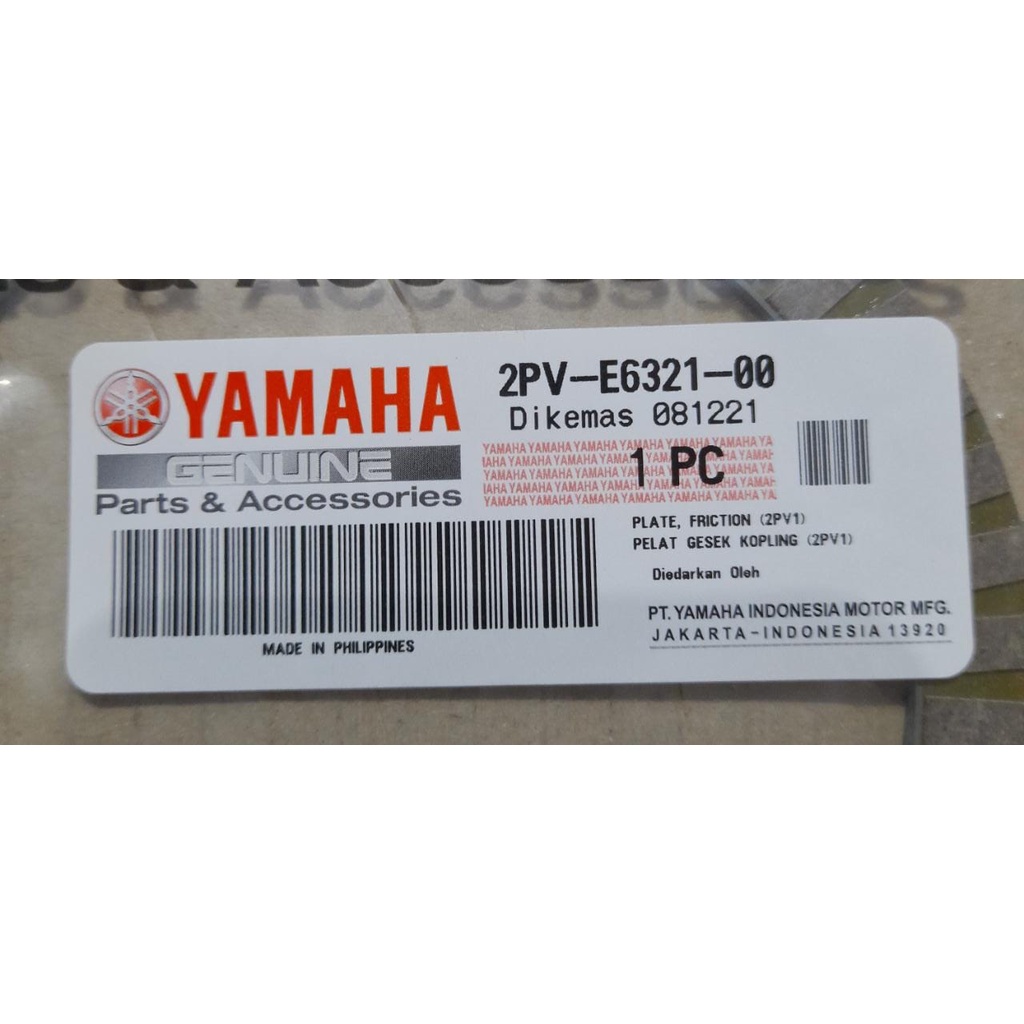 Kampas Kopling Yamaha Mx King 2PV E6321 00 HARGA PER BIJI