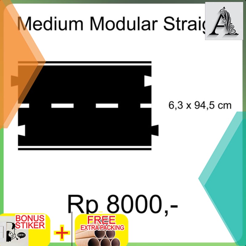 

Murah Track Roads Car Diecast Diorama Medium Straight Modul