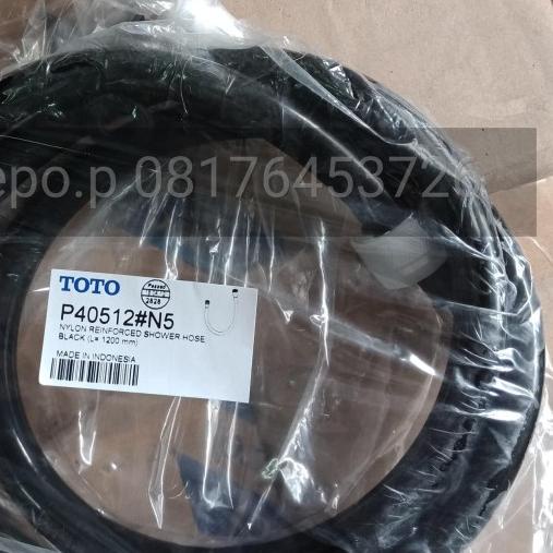 ◊ Selang toilet shower spray TOTO P40512 hitam (spare part) ❄