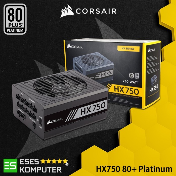 PSU Corsair HX Series HX750 - 750 Watt 80 Plus Platinum Fully Modular