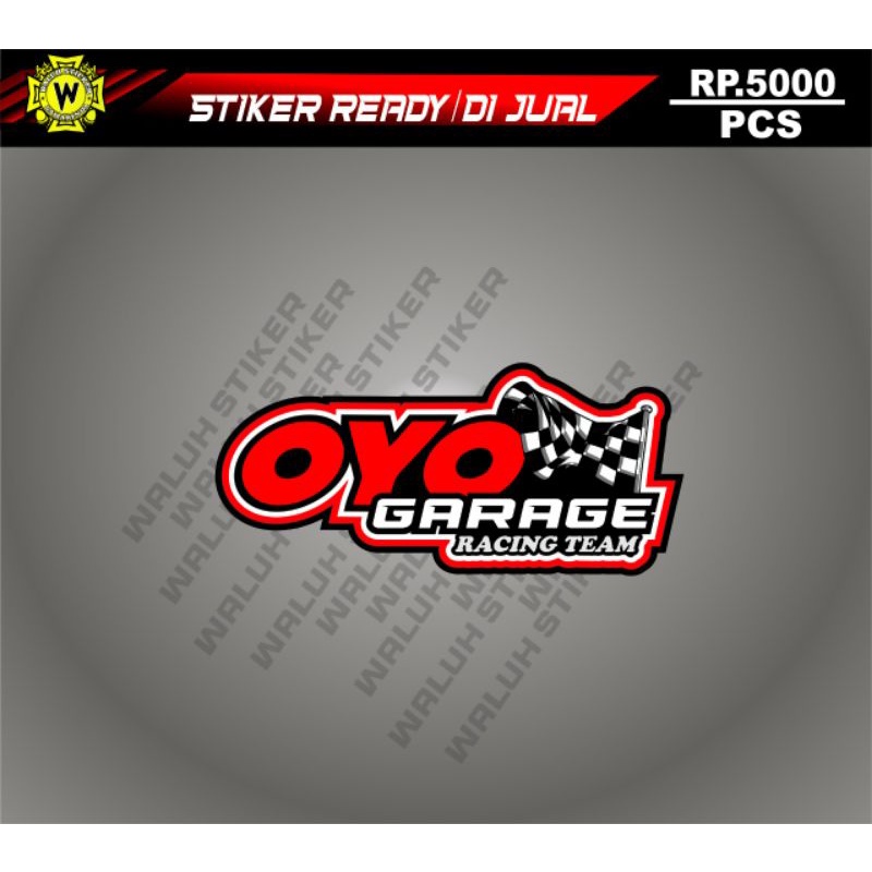 Stiker Oyo Garage