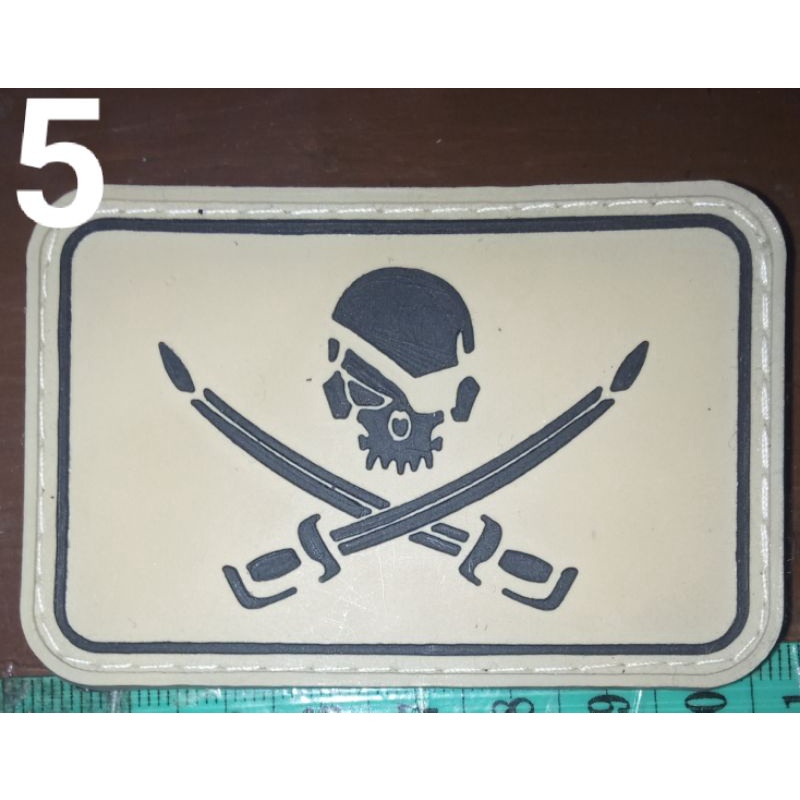 patch rubber tengkorak desert