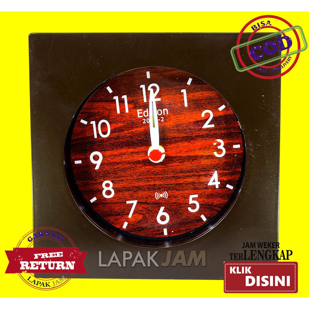 Jam Weker Kotak Alarm Beep Hiaan Dinding Murah Alarm Clock EDISON 2014-2