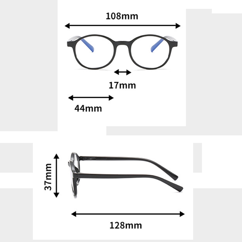 (YUZHU) COD Bayar Di Tempat Kacamata Anak Anak Kacamata Anti Radiasi  Kacamata Oval
