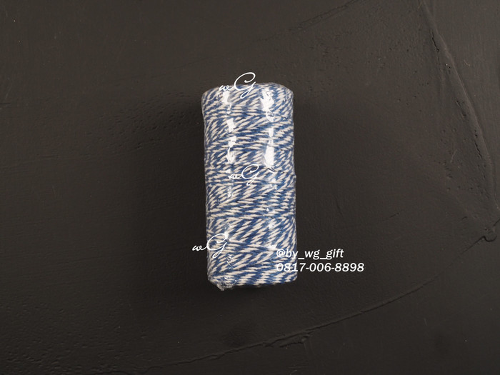 

Pita Tali Katun - Biru Tua ; Lebar 2mm; Panjang 100 Meter
