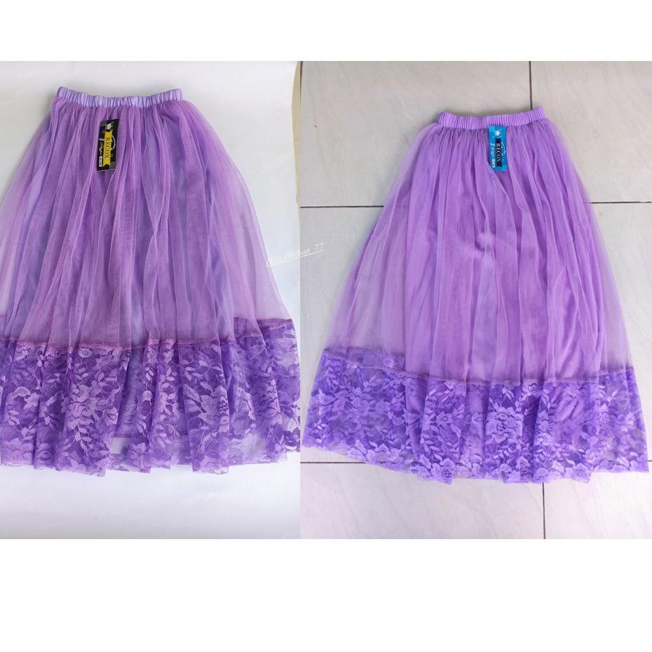 Serbuuuu.. Rok Tutu Model Terbaru Renda Anak Brokat Bawah Motif Bunga Cantik Kekinian Panjang Umur 6