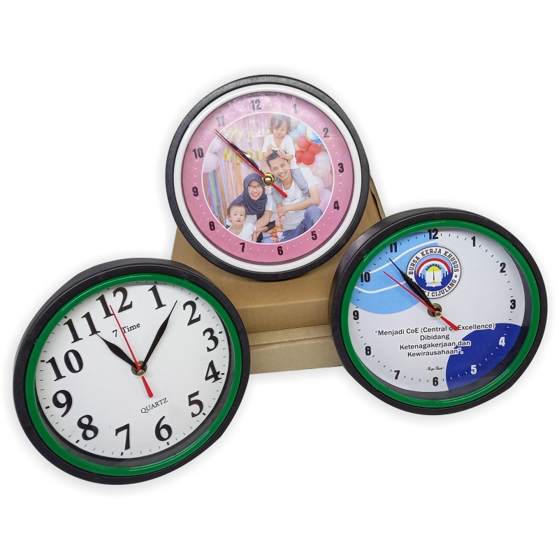 JAM DINDING ATAU JAM MEJA CUSTOM BULAT KECIL