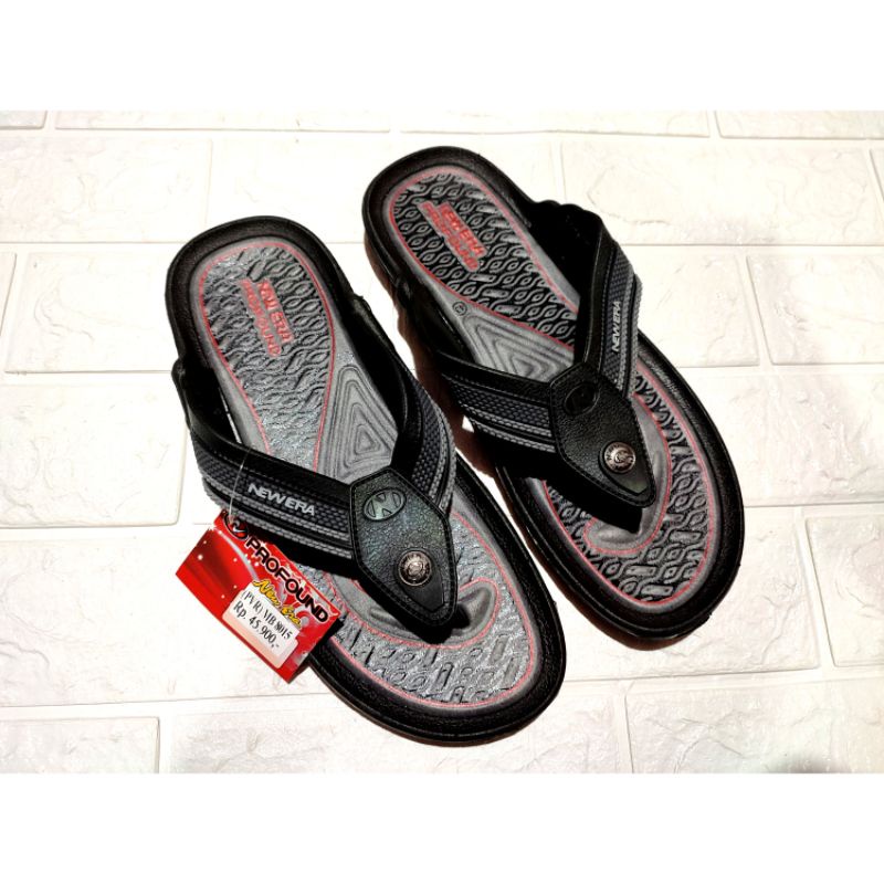 sandal jepit pria new era motif batik mb 8015 full karet