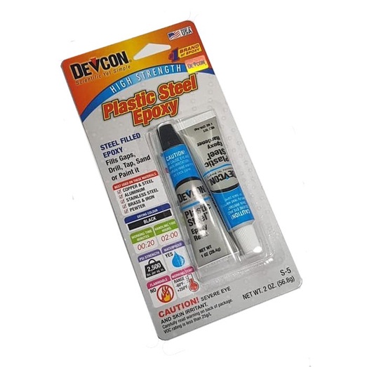 Jual DEVCON S5 S5 Plastic Steel Tube Lem Plastik Besi Epoxy Resin