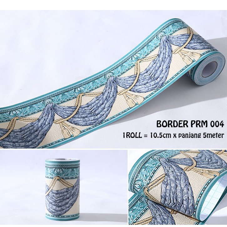 BORDER PRM 004 WARNA BIRU DONKER WALLPAPER WALLSTICKER STIKER DINDING WALPAPER WELPAPER WALPAPER WAL