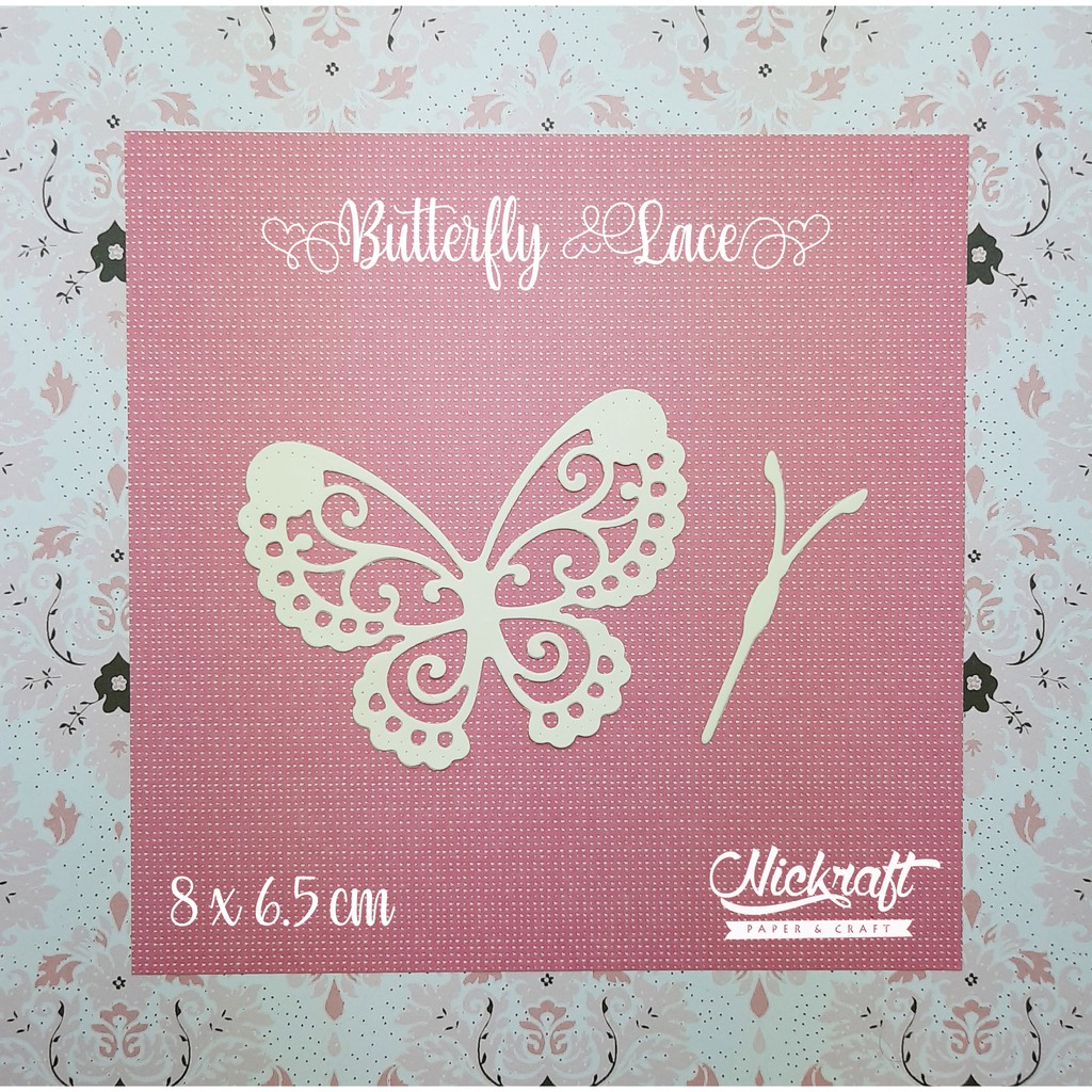 

BUTTERFLY LACE - Bahan Scrapbook Die Cut Kupu