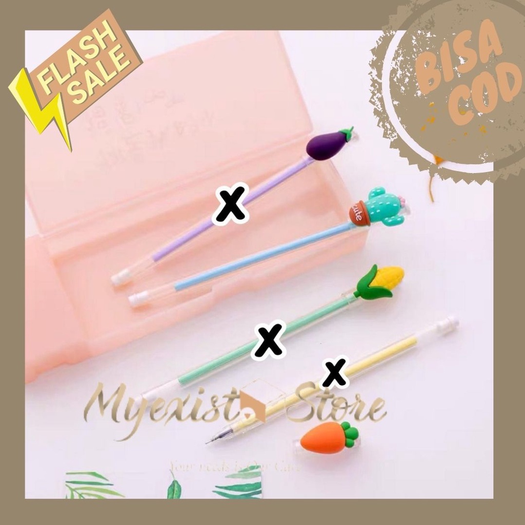 

pulpen gel kaktus tulisan cute lucu imut bolpen karakter bolpen alat tulis kantor -IVN159