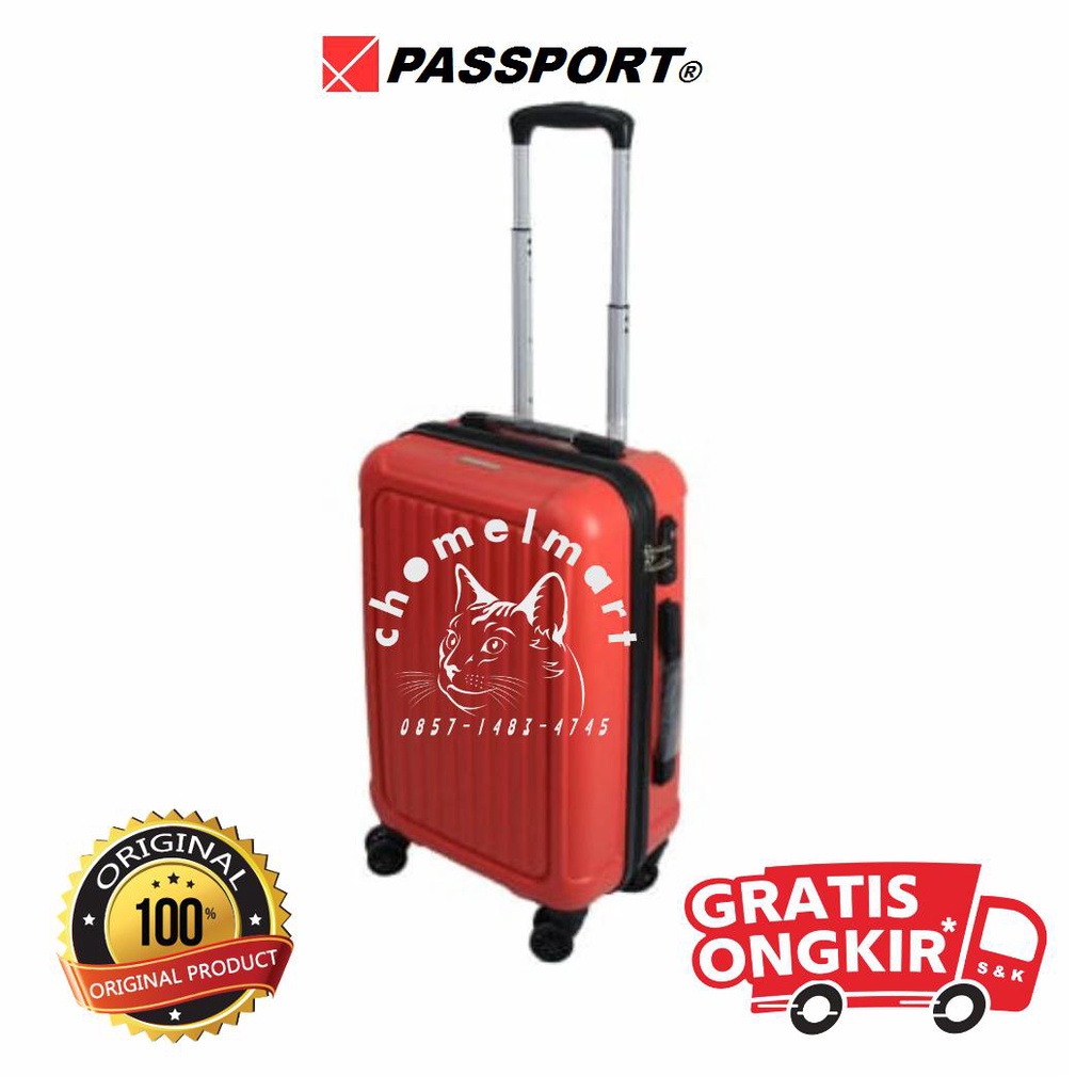 Passport Rein Koper 4 Roda - Merah