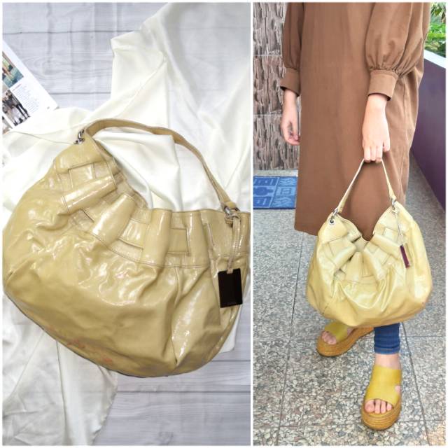 Furla Genuine Leather Hand Bag Tas Branded Original preloved Bekas Second