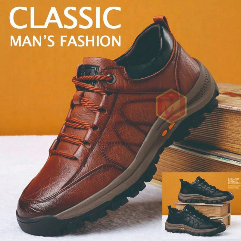 IMPORT SEPATU BOOT KULIT PRIA MAN`S FASHION