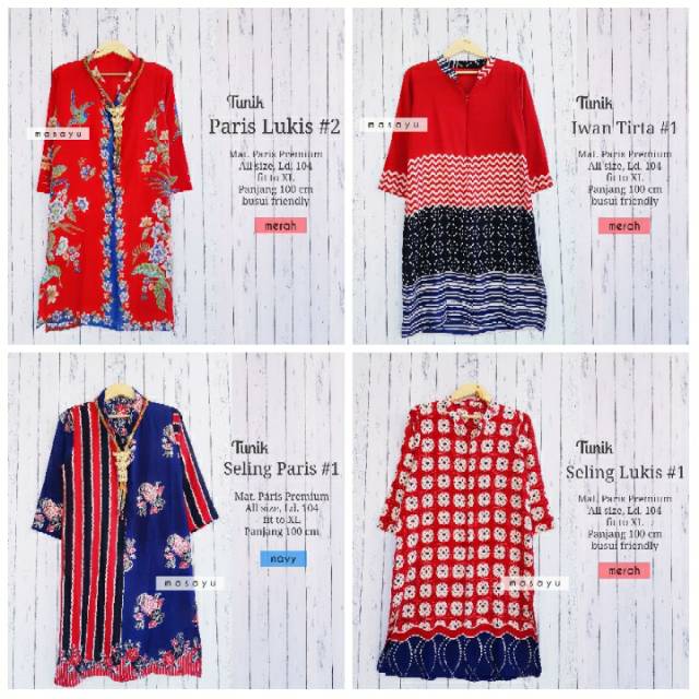 Tunik Paris Lukis